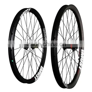 2016 Chinese MTB Bike Carbon Wheels 27.5 40mm Width Clincher Tubeless All Mountain Wheelset With Novatec Hub 148 and 110 thumbnail-2