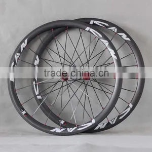 700C Road Bicycle Wheels Carbon Road Wheels Clincher 38mm With Straight Pull Spokes SAPIM and Carbon Hub POWERWAY R36 thumbnail-4