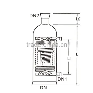 Laboratory Glass Graham Condenser thumbnail-5