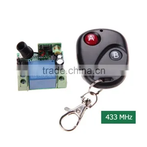 New Universal Wireless Remote Control Controller Switch 1 Single Channel DC12V 10A 433MHz Telecomando Transmitter With Receiver thumbnail-1