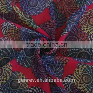 Polyester Fabric Printing Flower Printed Chiffon Fabric Digital Fabric Printing Factory Direct Sale thumbnail-2