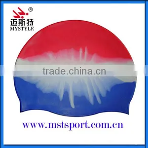 Multi Color Cheap National Silicone Swim Caps thumbnail-5