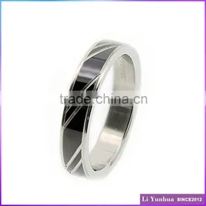 Stainless Steel Rings Striped Decorative Engraved Design Rings thumbnail-1