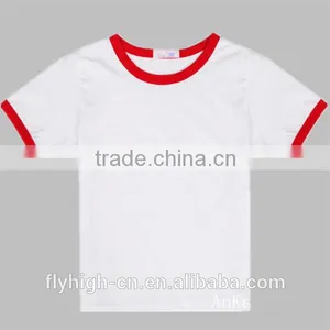 Popular Short Sleeve Custom 100% Cotton Kids t Shirt thumbnail-5