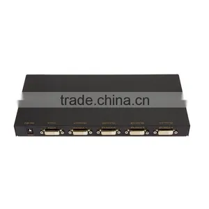 4 Port DVI Single Link Video Audio 4port Dvi Splitter With Power Led and Working Led thumbnail-1