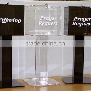 High-end Acrylic Donation Boxes, Magnetic Acrylic Donation Box With Lock thumbnail-5