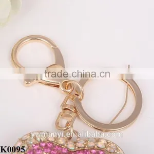 Unisex Love Heart Keychain Trendy Personalized Car Key Rings Luxury Key Holder Fashion Keychain K0095 thumbnail-2