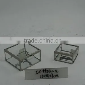 Decorative Storage Glass Box With 2 Size thumbnail-1