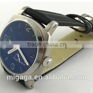 Black Dial 44mm Power Reserve Automatic Mens Mechanical Steel Watch thumbnail-4