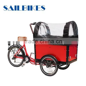 Family Cargo Bike Dutch Tricycle for Kids thumbnail-6