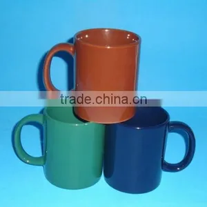 11oz Colored Glazed Ceramic Mug thumbnail-2
