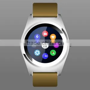 Full Display Round IPS Screen MTK2502 BT4.0 Smart Watch Phone Man Watch thumbnail-1