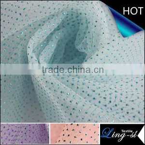 Polyester Bronzing Tulle Fabric for Dress thumbnail-1
