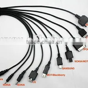 Cheap Customized Pantone Color Multiple USB Port Charging Cable, 10 in 1 Multiple Charging Cable for Smartphone thumbnail-1
