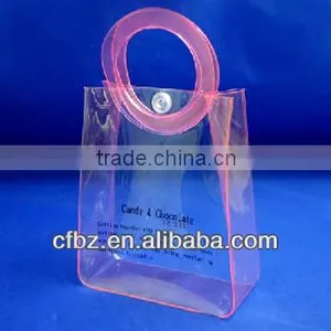 Recycle Green Eco Bags Fully Clear Soft PVC Shopping Bags thumbnail-1