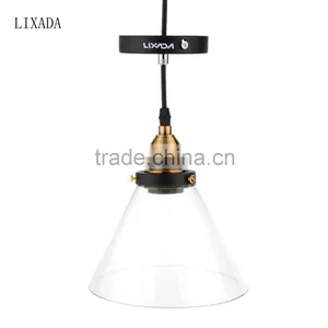 E27 Vintage Industrial Ceiling Lamp Shade Glass Pendant Lights thumbnail-3