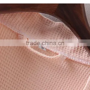 The Hotel for Men and Women in Spring and Summer Cotton Waffle Bathrobe Kimono Hotel Bathrobe Sweat Evaporate Couples Bath Robe thumbnail-4