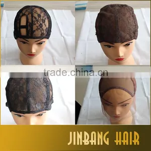 2016 New Fashion Adjustable Silk Lace Cap For Wig Making Swiss Lace Wig Cap thumbnail-4