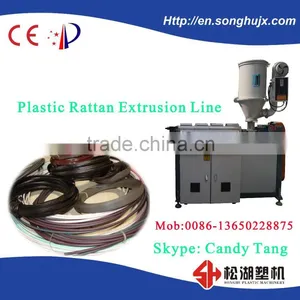 PP/PE/PVC Plastic Imitation Rattan Production Line thumbnail-3