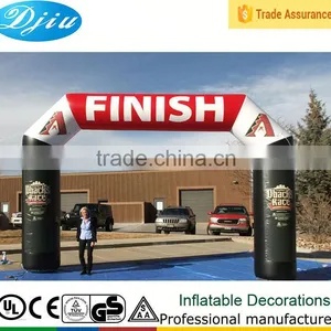 Black Inflatable Advertising Finish Line Archway/Airblown Race Event Arch thumbnail-1