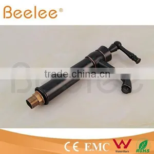 HOT SALE High Arc Balck Orb Antique Brass Single Lever Handle Vessel Faucet QL140410B thumbnail-3