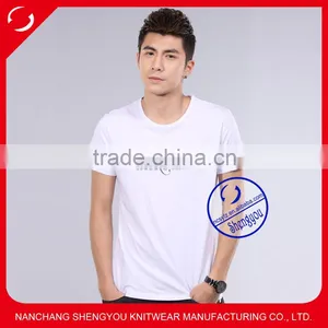 Custom 2015 New Design Mens White Printed t Shirt Design Wholesale China thumbnail-1