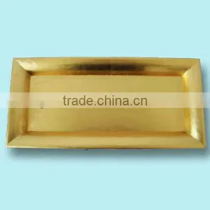 Plastic Gold Foil Serving Tray thumbnail-1