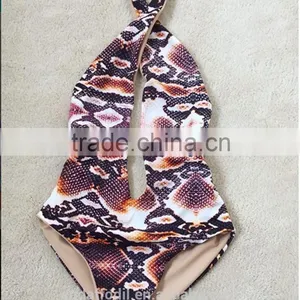 Hot Selling One Piece Black Swimming Bikini Sexy Open Bikini for Women and Girl thumbnail-2