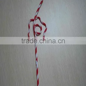 Hard Plastic Drinking Straw /double Color Drinking Straw/plastic Straw thumbnail-1