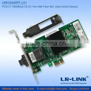 LR-LINK LREC9240PF-LX Intel 82580 PCIe x1 1000Base-SX SC Port SM Optical NIC Network Card thumbnail-1