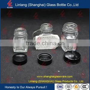 Transparent Color With Double Caps Glass Ink Bottle thumbnail-2