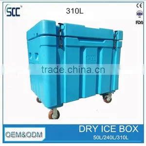 Roto Molded Process, Plastic Ice Cooler Box for Dry Ice Storage 250L thumbnail-3