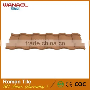 Roman Flat Roof Tile Lightweight One-stop Service Roofing Material thumbnail-2