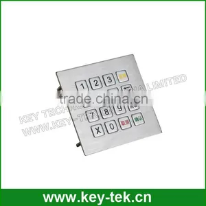 IP65 Industrial Slim Metal Usb Numeric 4x4 Keypad for Mini Device thumbnail-2