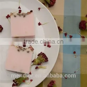 Natural Dry Flower Carnation Essential Oil & Milk Handmade Soap Relieves Redness Cold Process Soap OEM Custom Brand thumbnail-3