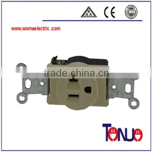 South American 1 Gang Receptacle Socket thumbnail-1