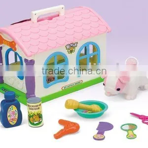 Pet Play Toy Toy Pet House Set thumbnail-1