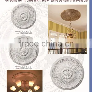 Ceiling Medallions Crown Moulding Good Price Beautiful New Modern Polyurethane Wholesale Ceiling Medallions thumbnail-3