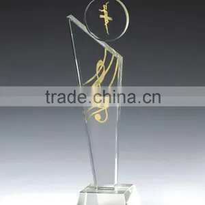 2015 New Design Music K9 Crystal Trophy Custom Crystal Trophy Wholesale Trophy Gift Craft thumbnail-1
