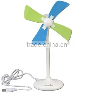 Multicolored Promotional Desktop Fan thumbnail-1