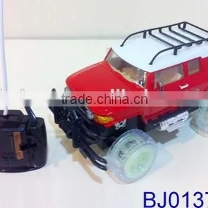 Best Kid Toy Red Remote Control Car Cross 4ch 1 14 Scale Big Wheels rc Car thumbnail-1