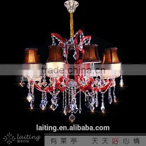 Maria Theresa Red Chandeliers Crystal Restaurant Hanging Lighting 85195 thumbnail-1