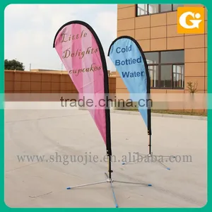 Polyester Teardrop Flag Banner Advertising Feather Flag Banner thumbnail-1