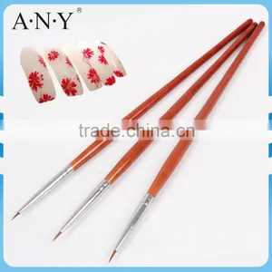 ANY Nail Art Beauty Pattern Design Cheap Wood Painting Nail Brush thumbnail-1