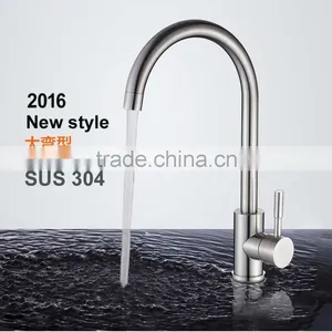 Newest Design Stainless Stell 304 High Quality Cheap Flexible Kitchen Faucet thumbnail-1