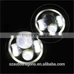Jeep Wrangler JW JK CJ TJ LED Fog Headlamp Headlight Truck-Lite 27270C 7" Round thumbnail-2