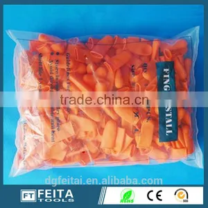 Orange Anti-slip ESD Rubber Latex Power Free Finger Cots thumbnail-4