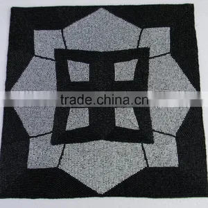 Np629 Beaded Embroided Indian Placemat,table Mat thumbnail-1