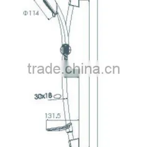 JOMOO New WaterMark CertificationThree-function Chrome Finished Shower Set With Hose, Wall Bracket thumbnail-3