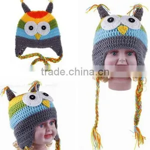 Girl Handmade Knit Crochet Baby Winter Hat thumbnail-1